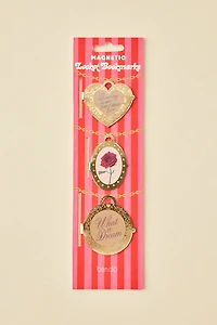 ban.do Locket Shaped Magnetic Bookmark Set
