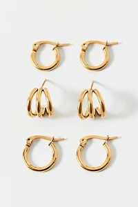 Soyoon Waterproof Mini Hoop Earrings Set