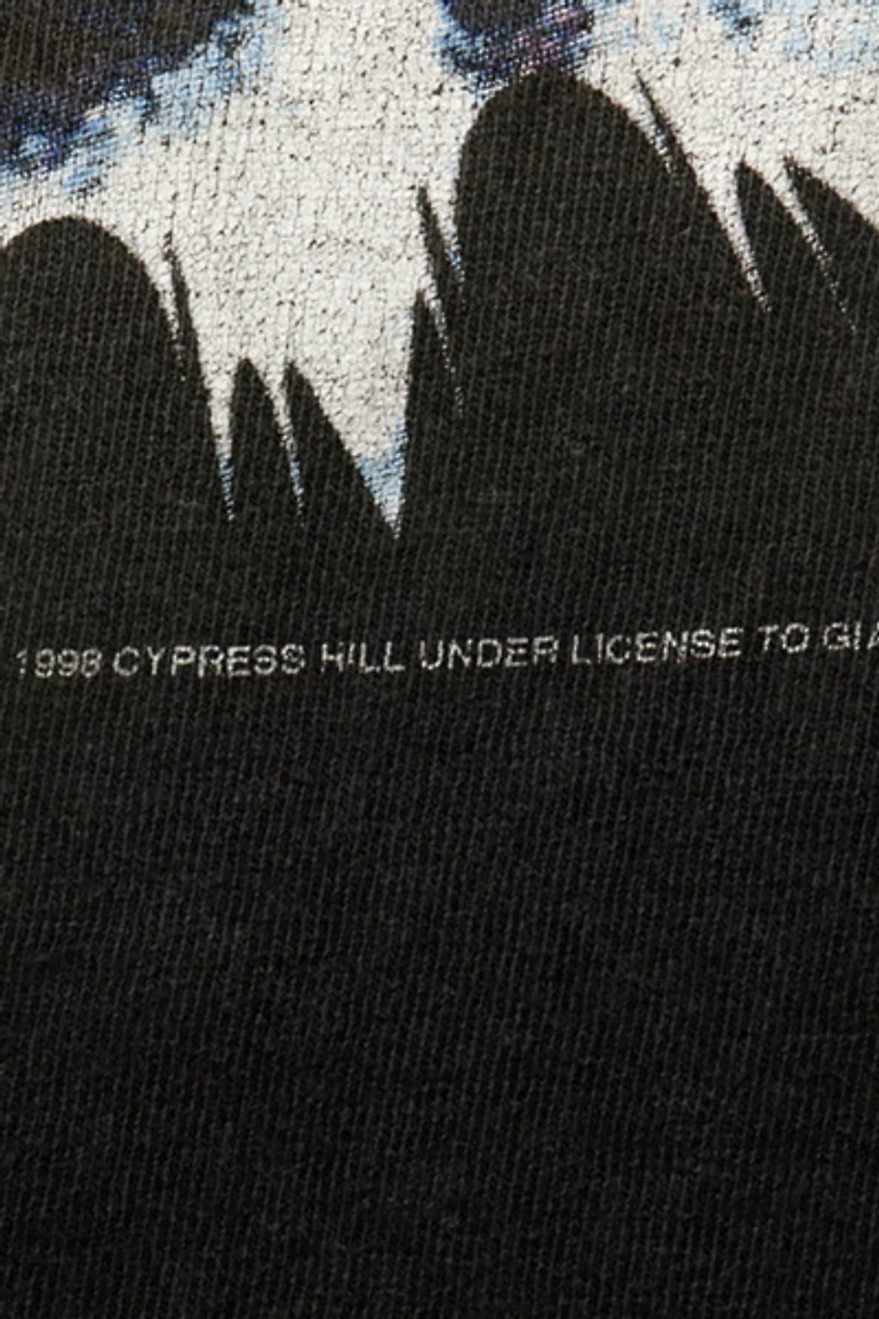 Vintage 1998 Cypress Hill Skeleton Rap Graphic T-Shirt