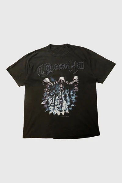 Vintage 1998 Cypress Hill Skeleton Rap Graphic T-Shirt