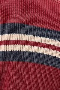 UO Striped Acid Wash Crew Neck Sweater