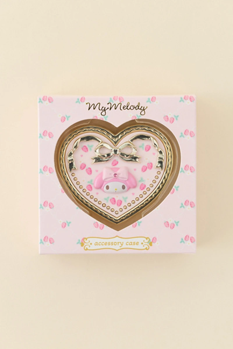 Sanrio Japan Originals My Melody Heart Shaped Mirror Compact Case