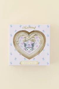 Sanrio Japan Originals Kuromi Heart Shaped Mirror Compact Case