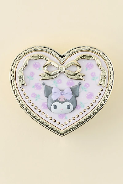 Sanrio Japan Originals Kuromi Heart Shaped Mirror Compact Case