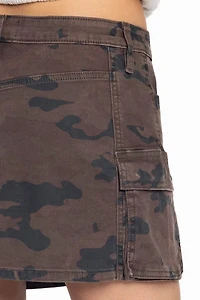 Miss Me Harlee Low Rise Camo Skirt
