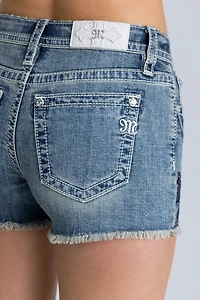 Miss Me Dilrose Crystal Horse Shorts