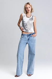 Miss Me Serafina Wide Leg Jeans
