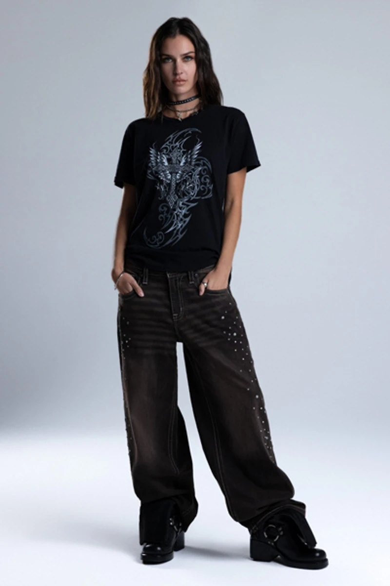 Miss Me Natalia Baggy Wide Leg Jeans