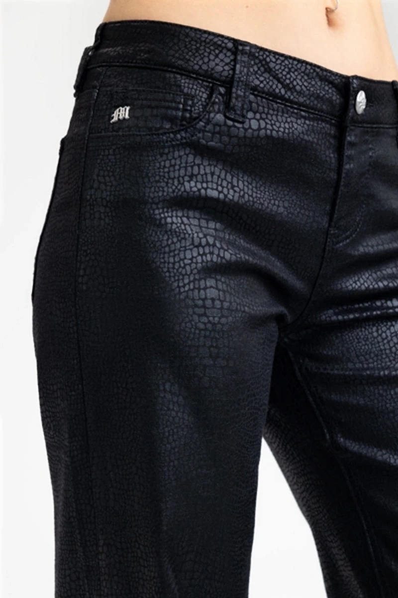 Miss Me Pia Python Wide Leg Jeans
