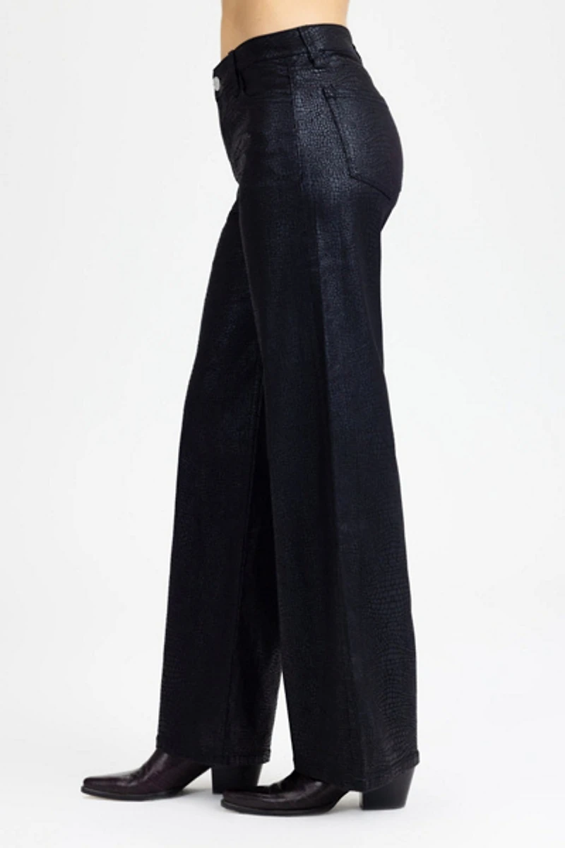 Miss Me Pia Python Wide Leg Jeans