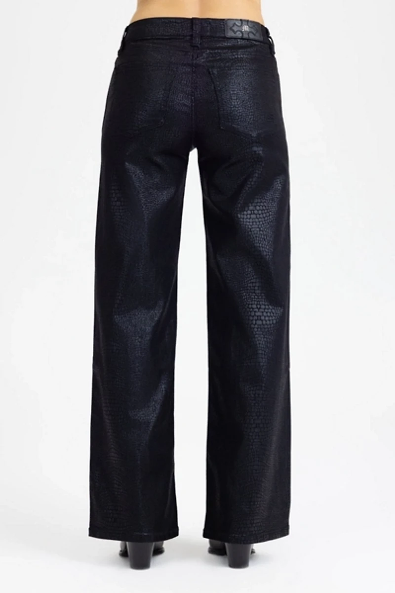Miss Me Pia Python Wide Leg Jeans