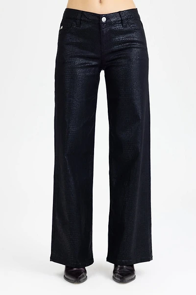 Miss Me Pia Python Wide Leg Jeans
