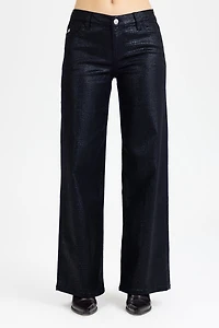 Miss Me Pia Python Wide Leg Jeans