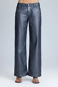 Miss Me Ivy Metallic Wide Leg Jeans
