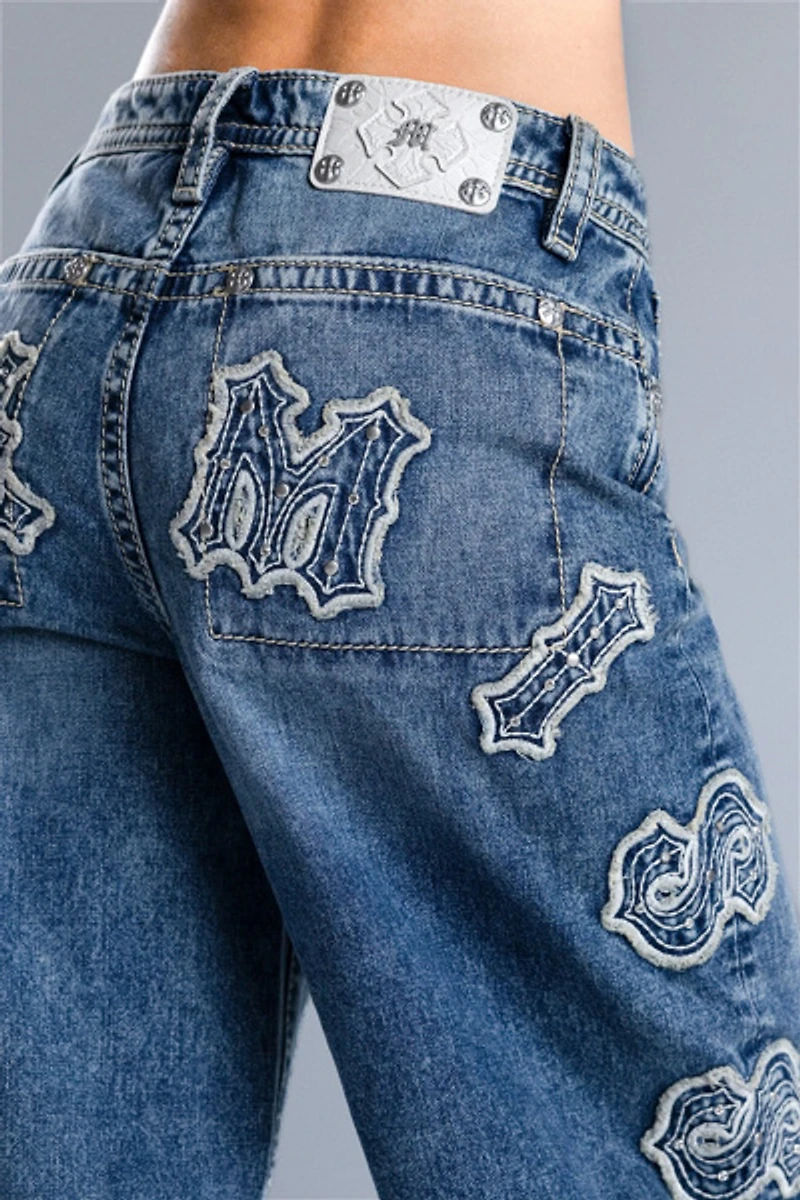 Miss Me Ayana Baggy Wide Leg Jeans
