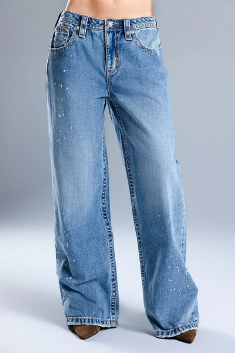 Miss Me Lyrix Baggy Wide Leg Jeans