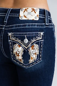 Miss Me Marleigh Wings Bootcut Jeans