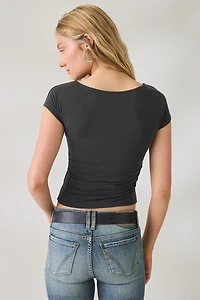 BDG Seb Cap Sleeve Boatneck Tee