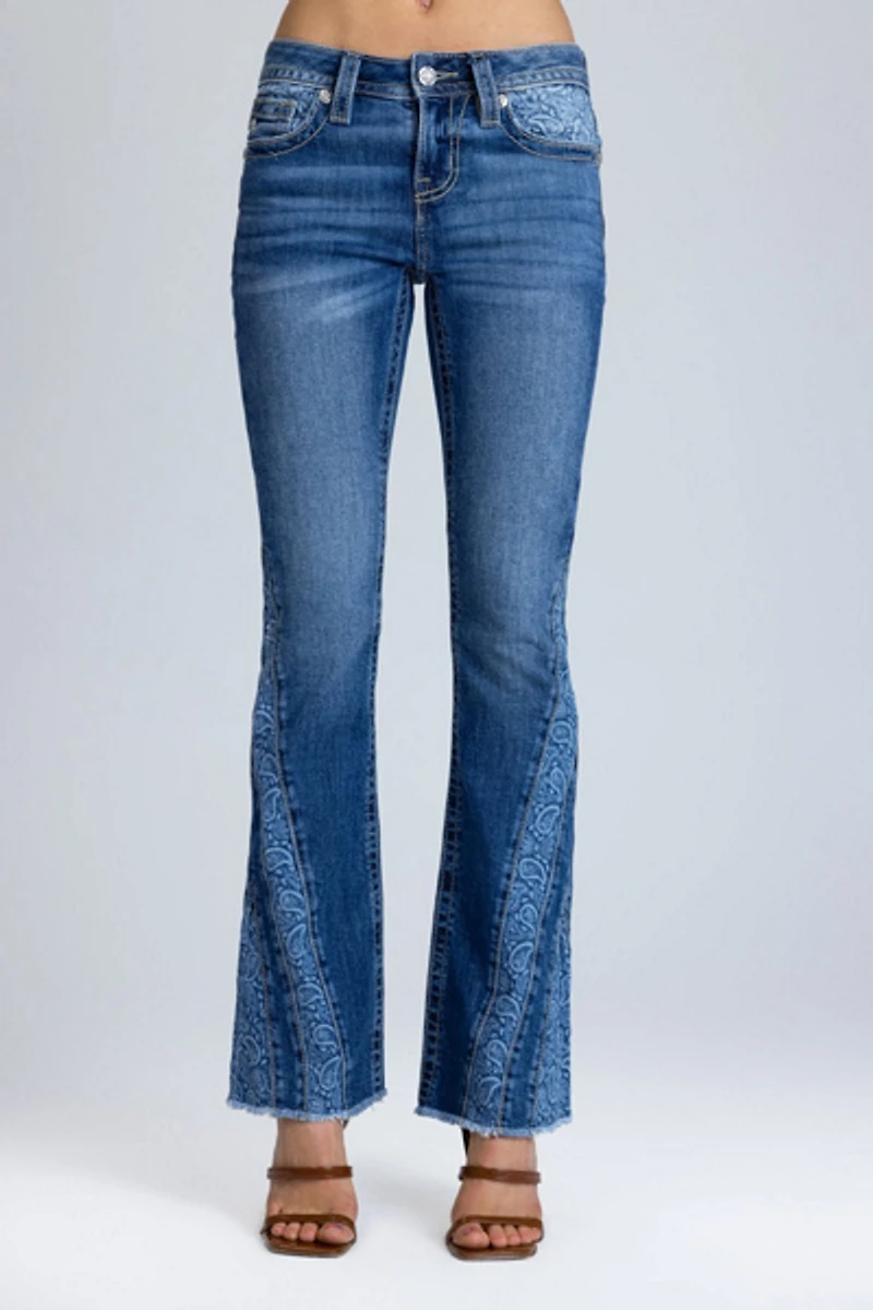 Miss Me Monica Slit Bootcut Jeans