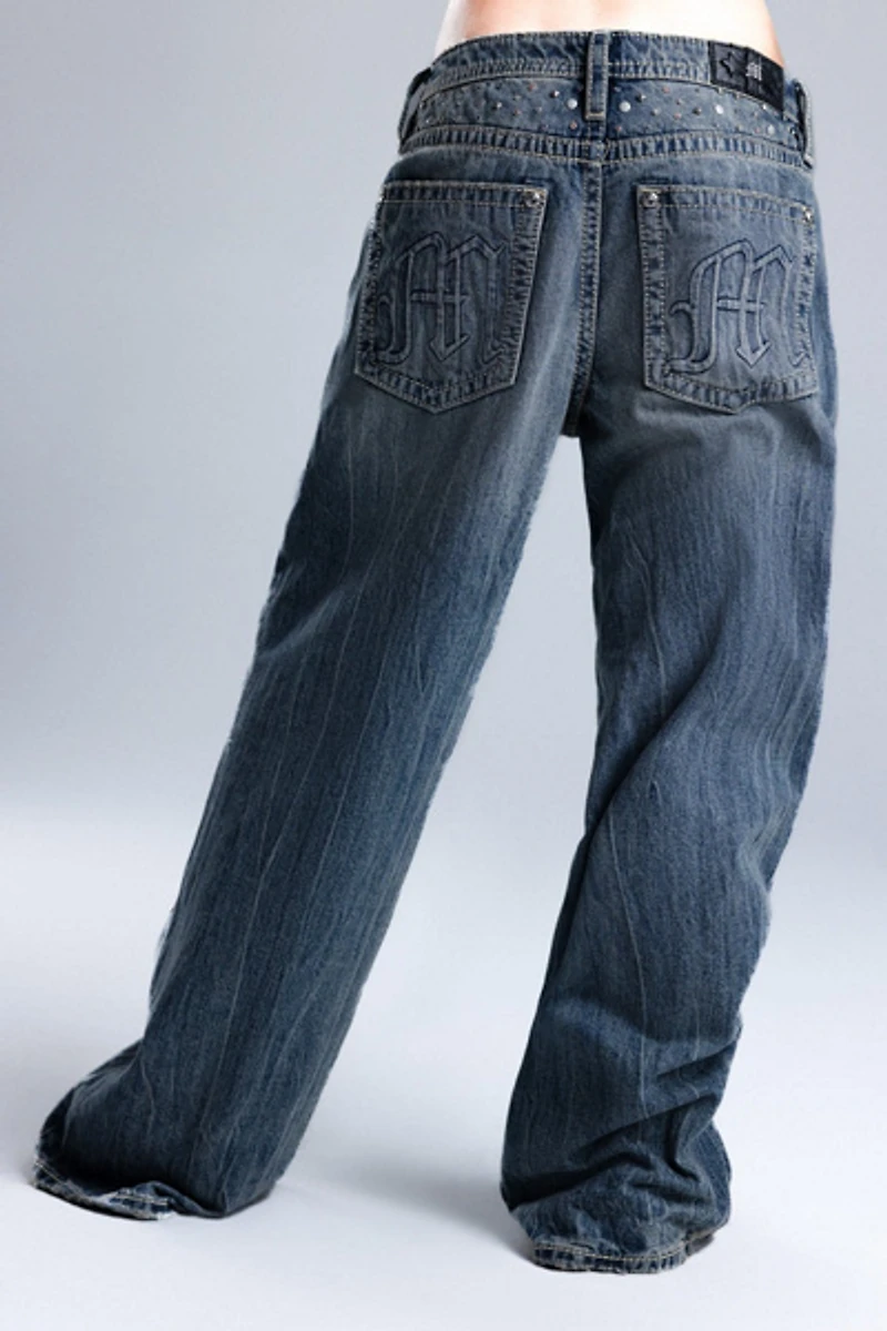 Miss Me Harmony Studded Baggy Jeans