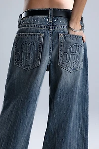 Miss Me Harmony Studded Baggy Jeans
