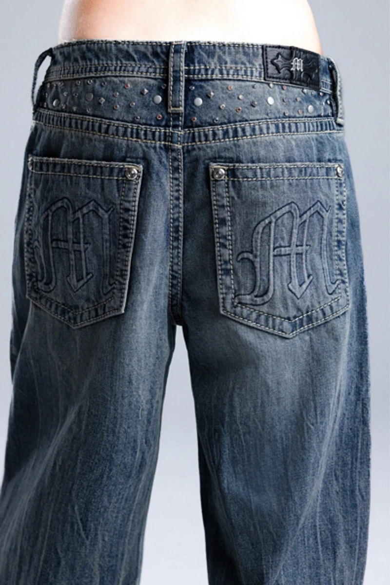 Miss Me Harmony Studded Baggy Jeans