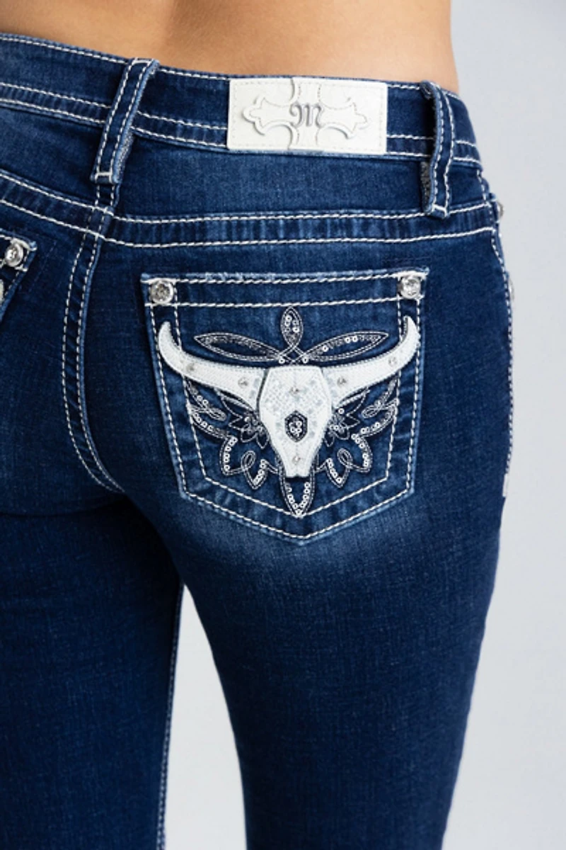 Miss Me Kasey Longhorn Bootcut Jeans