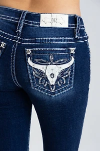 Miss Me Kasey Longhorn Bootcut Jeans