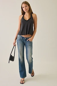 UO Vanessa Studded Plunging V-Neck Halter Top
