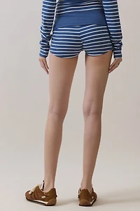 Personal Code Shiloh Stripe Foldover Micro Shorts