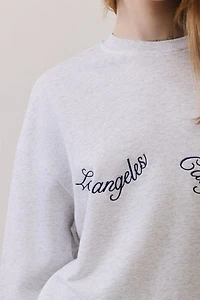Personal Code Los Angeles French Terry Crewneck Top