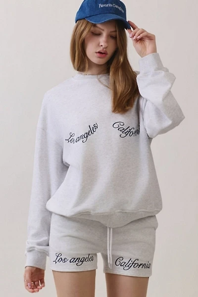 Personal Code Los Angeles French Terry Crewneck Top