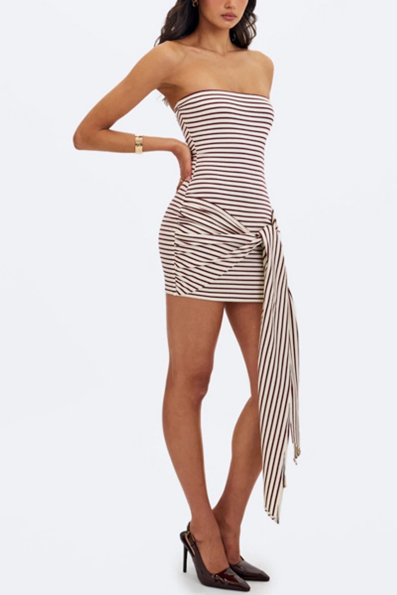 Miss Circle Tommie Lyocell Jersey Tie Strap Mini Dress