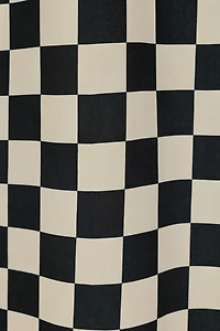 Checkerboard Patterned Shower Curtain