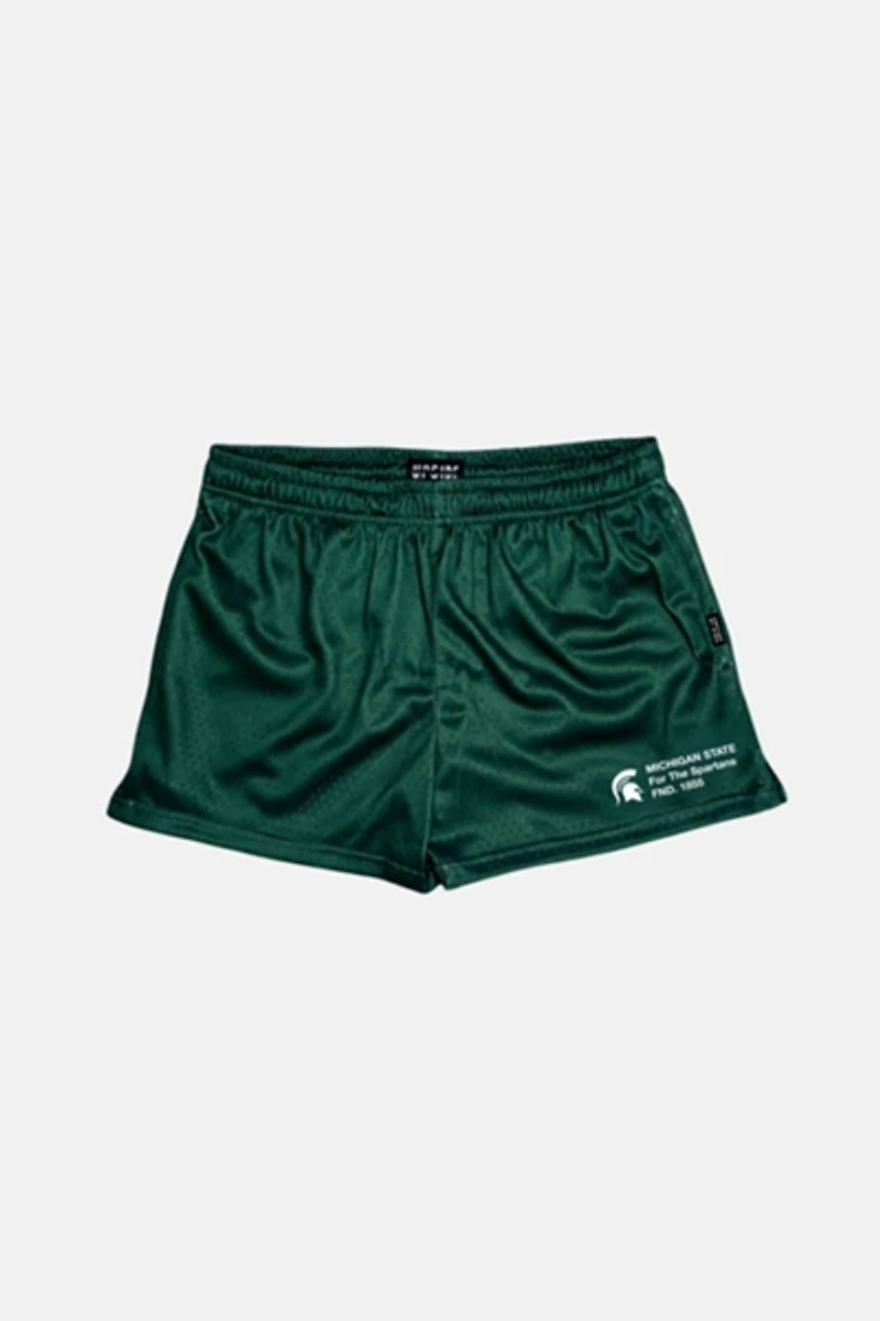 Upside Michigan State Spartans Mini Shorts
