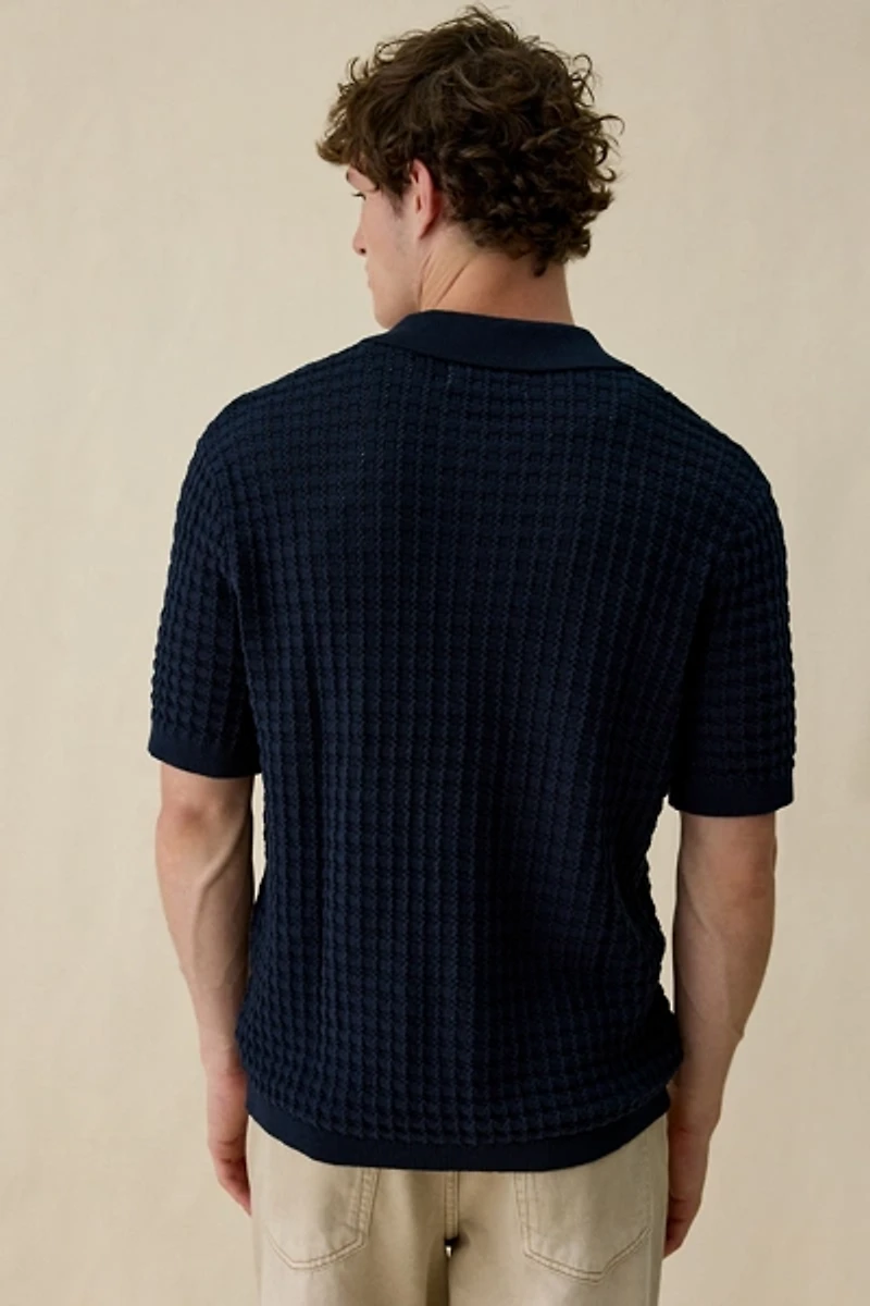 Wax London Goldie Zip Polo Tee