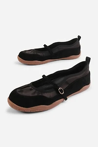 Intentionally Blank Pulse Suede Mary Jane Ballet Sneaker