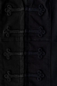 BDG Tori Short Sleeve Frog Button-Down Shirt