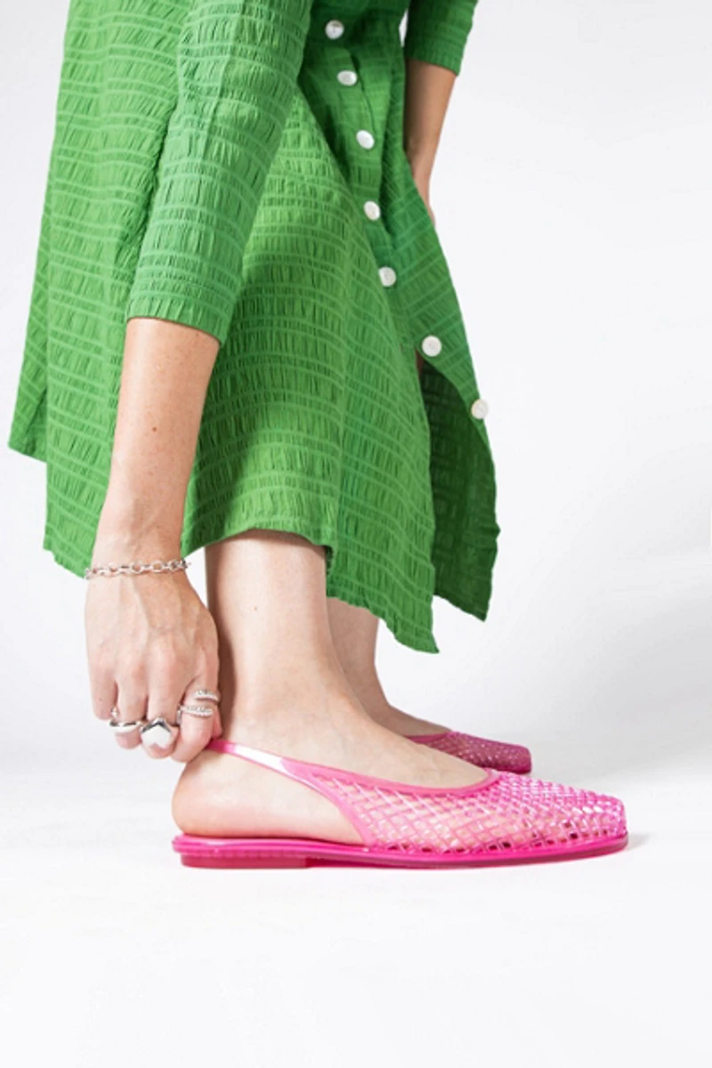 Intentionally Blank Nessa Jelly Slingback Ballet Flat