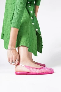 Intentionally Blank Nessa Jelly Slingback Ballet Flat