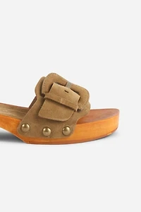 Intentionally Blank Mar Suede Clog