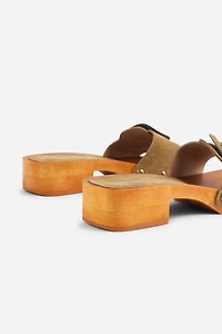 Intentionally Blank Mar Suede Clog