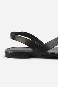 Intentionally Blank Roro Toe Ring Slingback Flat Sandal