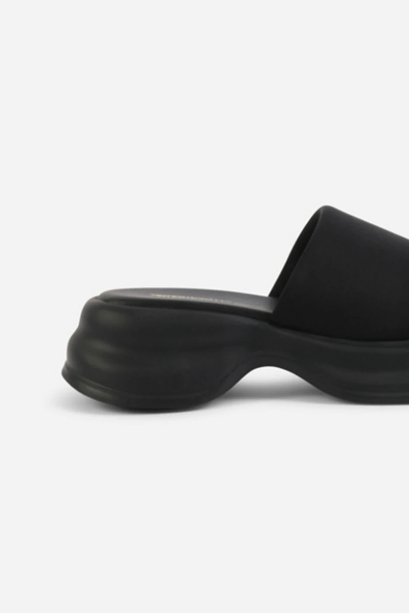 Intentionally Blank Murphy Lycra Platform Slide