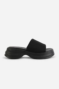 Intentionally Blank Murphy Lycra Platform Slide
