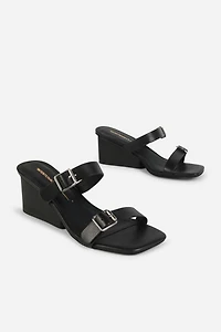 Intentionally Blank Surrender Leather Wedge Heel