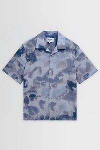 Wax London Didcot Seersucker Doodle Vacation Shirt