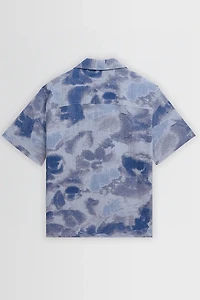 Wax London Didcot Seersucker Doodle Vacation Shirt