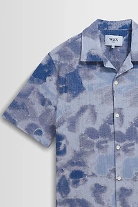 Wax London Didcot Seersucker Doodle Vacation Shirt