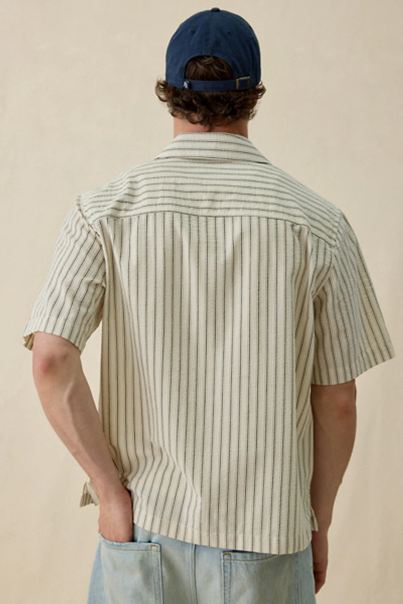 Wax London Sears Zip Short Sleeve Shirt